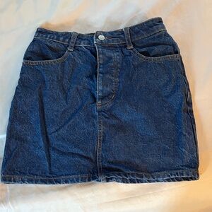 Brandy Melville Dark Blue Denim Mini Skirt